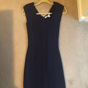 Diane von Furstenberg - Navy Bandage Dress Sz P